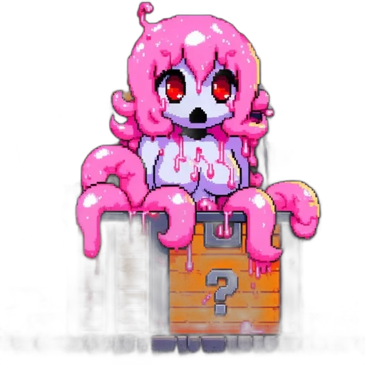 creature, robot, pixel art, concept art transparent PNG cut-out