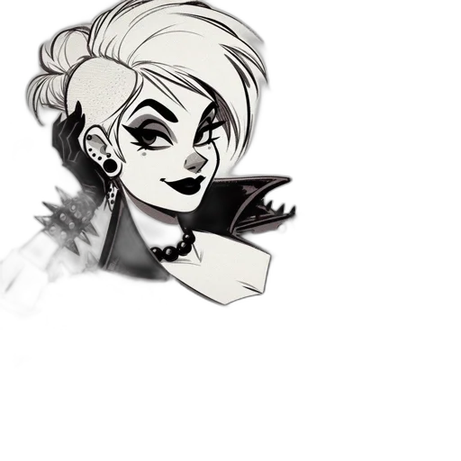 face, comic book art, cartoon, concept art transparent PNG cut-out