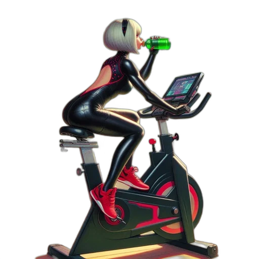 robot, 3d render, concept art, woman transparent PNG cut-out