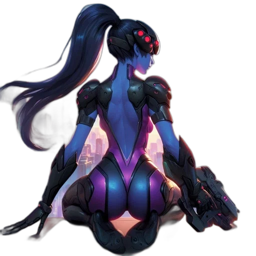 robot, dress, concept art, fantasy art transparent PNG cut-out