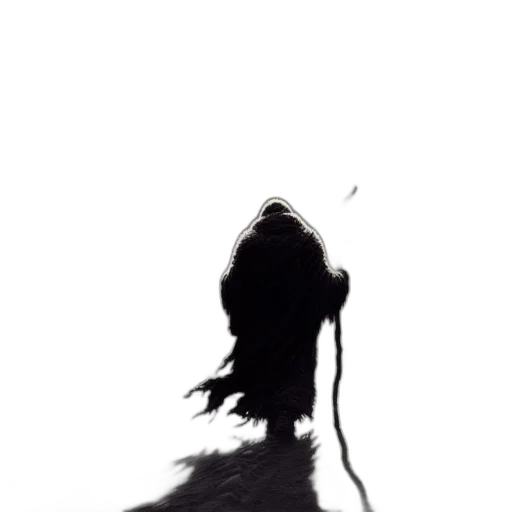 dress, hair, staff, mask transparent PNG cut-out