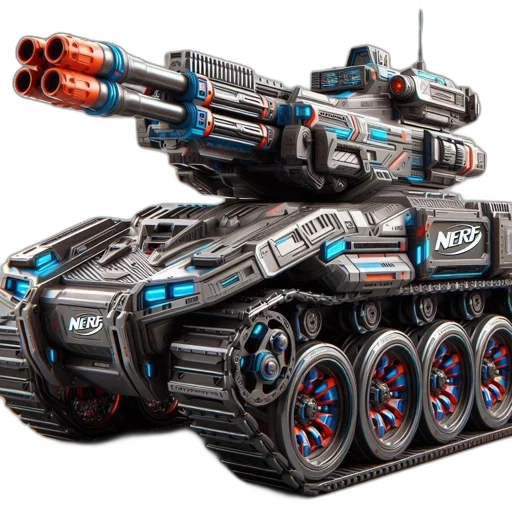 weapon, robot, concept art, 3d render transparent PNG cut-out