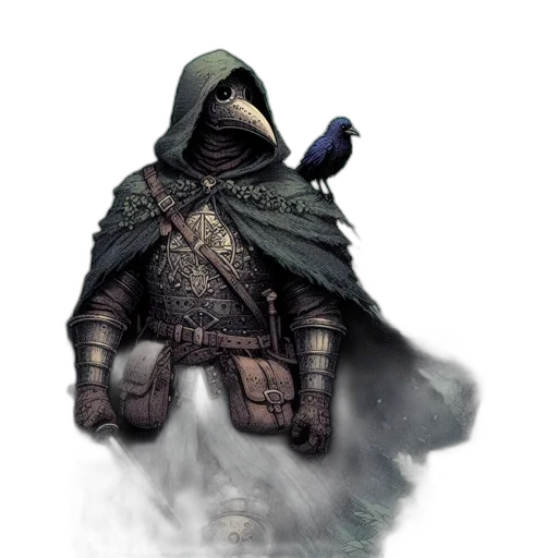 mask, sword, jacket, weapon transparent PNG cut-out