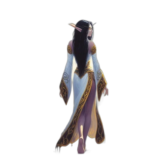 dress, dragon, staff, creature transparent PNG cut-out