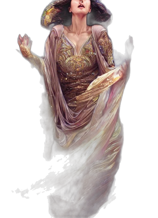dress, fantasy art, concept art, photorealistic transparent PNG cut-out
