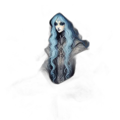 hair, dress, creature, dragon transparent PNG cut-out