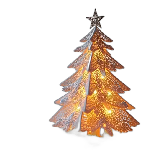 jewelry, tree, 3d render, photorealistic transparent PNG cut-out
