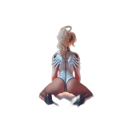 dress, creature, dragon, hair transparent PNG cut-out