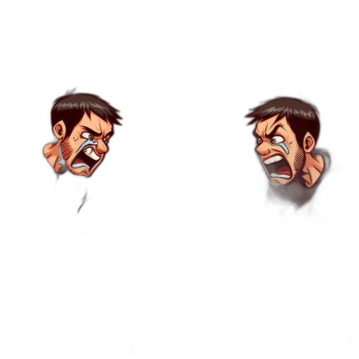 face, mask, concept art, pixel art transparent PNG cut-out
