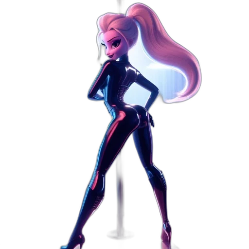 robot, staff, jacket, hair transparent PNG cut-out