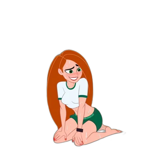 staff, hair, dress, cartoon transparent PNG cut-out