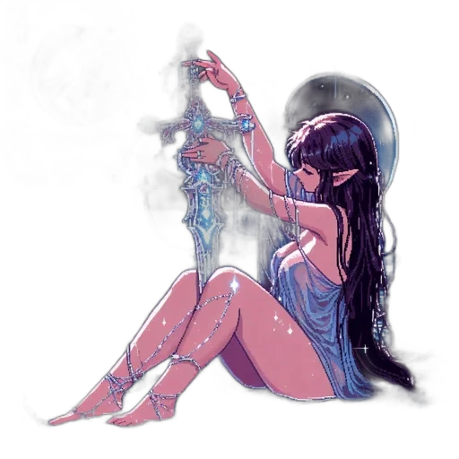 concept art, fantasy art, comic book art, cyberpunk transparent PNG cut-out