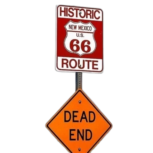 sign, historic, route, new transparent PNG cut-out