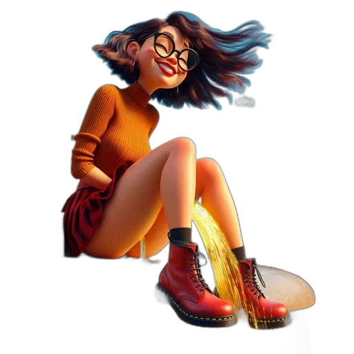 shoes, dress, concept art, 3d render transparent PNG cut-out