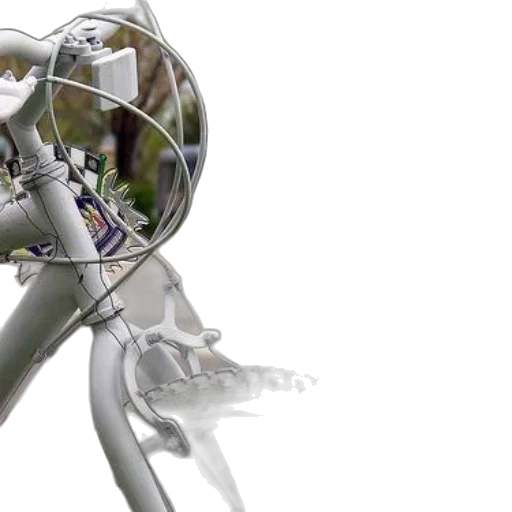 robot, weapon, 3d render, close-up transparent PNG cut-out
