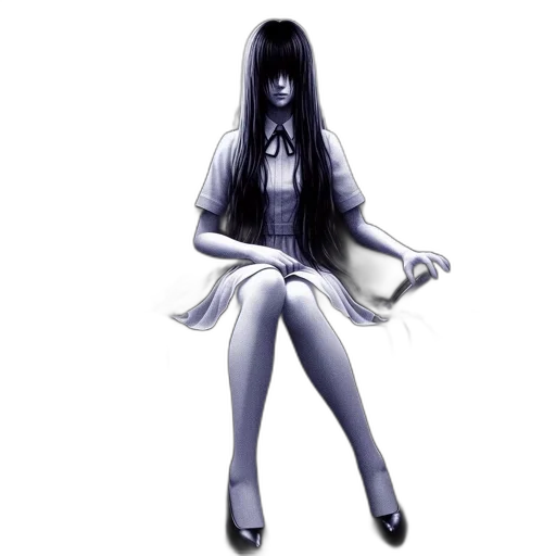 staff, hair, jacket, creature transparent PNG cut-out