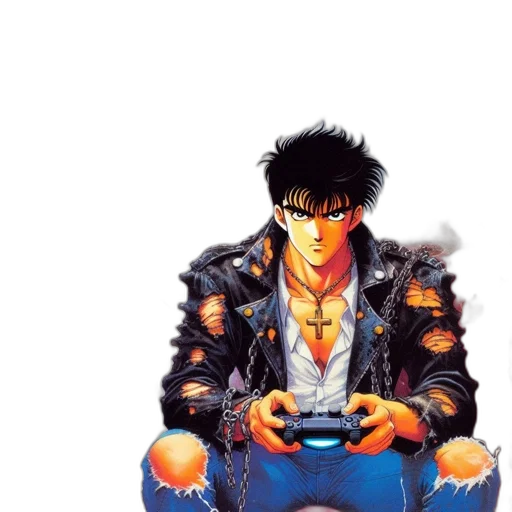 jacket, weapon, cyberpunk, concept art transparent PNG cut-out