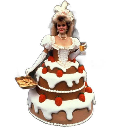 dress, food, crown, unusual transparent PNG cut-out