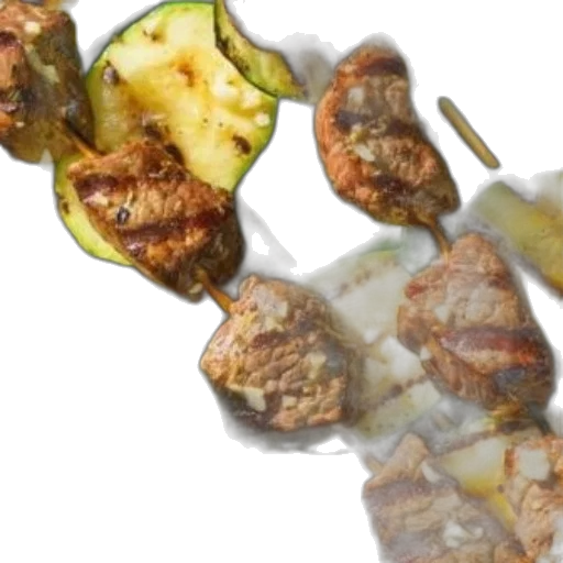 food, grilled, beef, zucchini transparent PNG cut-out