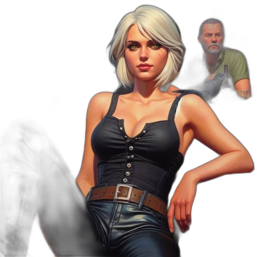 concept art, comic book art, fantasy art, photorealistic transparent PNG cut-out