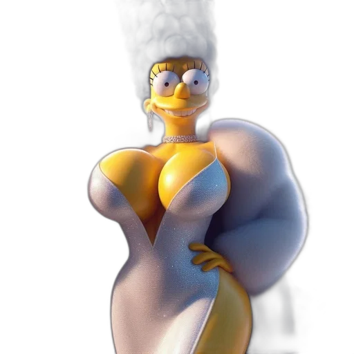 dress, robot, crown, hair transparent PNG cut-out