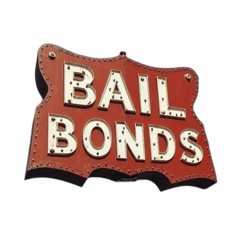 old, sign, says, bail transparent PNG cut-out