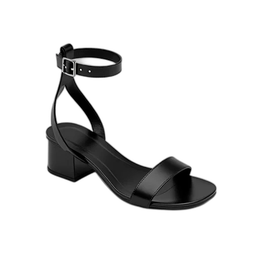 shoes, black, sandal, strap transparent PNG cut-out