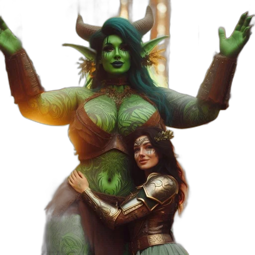 concept art, fantasy art, 3d render, comic book art transparent PNG cut-out