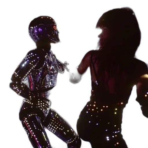 robot, 3d render, concept art, neon lights transparent PNG cut-out