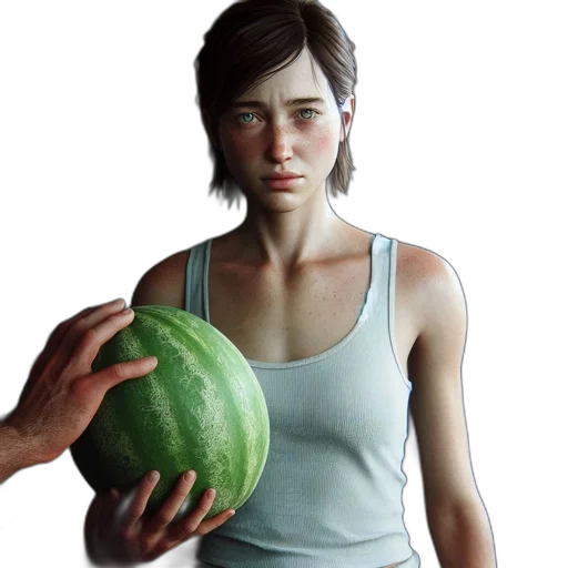 weapon, food, face, concept art transparent PNG cut-out