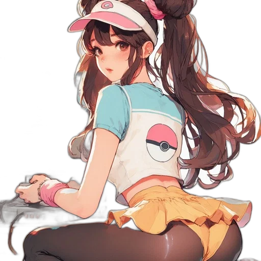 hat, dress, staff, weapon transparent PNG cut-out