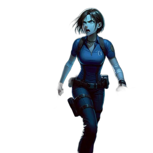 concept art, comic book art, cyberpunk, fantasy art transparent PNG cut-out