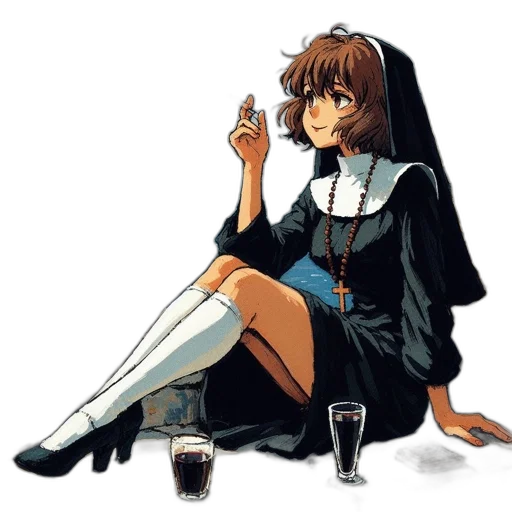 dress, anime, pixel art, concept art transparent PNG cut-out