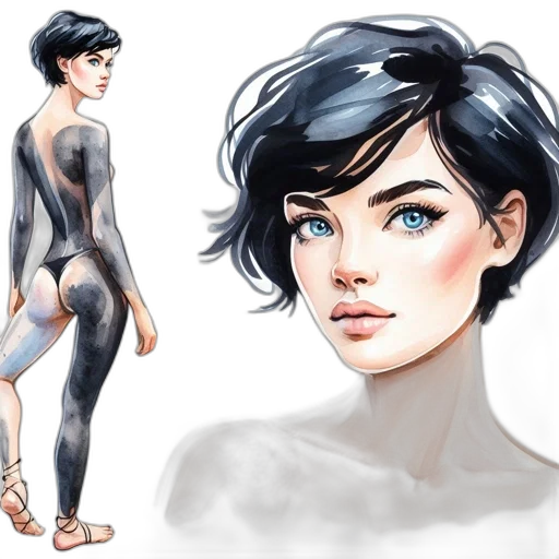 concept art, fantasy art, comic book art, anime transparent PNG cut-out