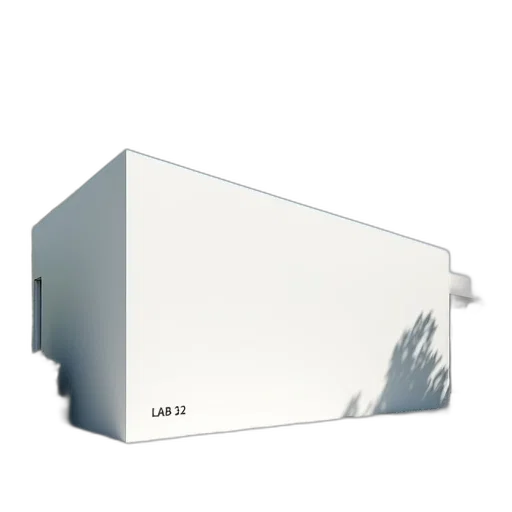 3d render, modern, white, building transparent PNG cut-out