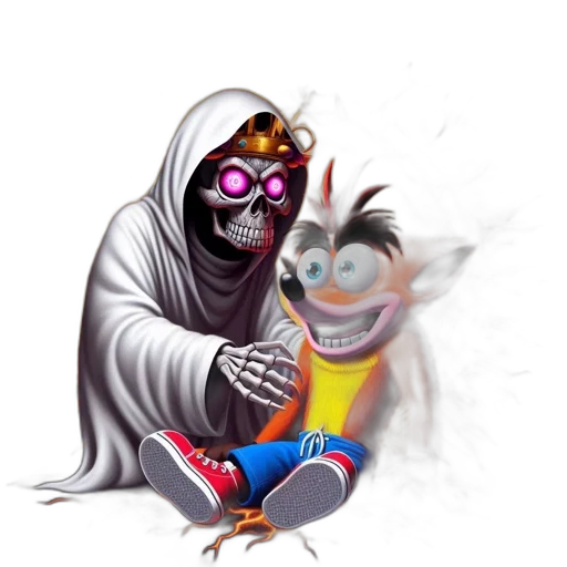 mask, concept art, cartoon, comic book art transparent PNG cut-out