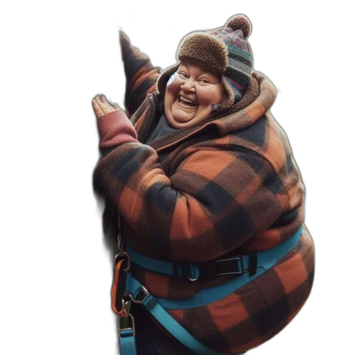 jacket, hat, animal, face transparent PNG cut-out