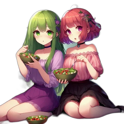 food, pixel art, anime, concept art transparent PNG cut-out