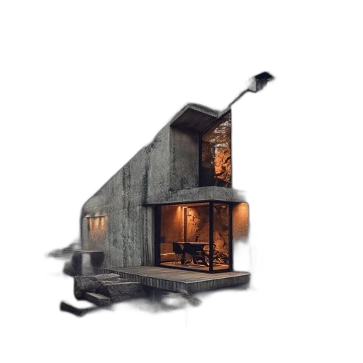 building, furniture, concept art, 3d render transparent PNG cut-out