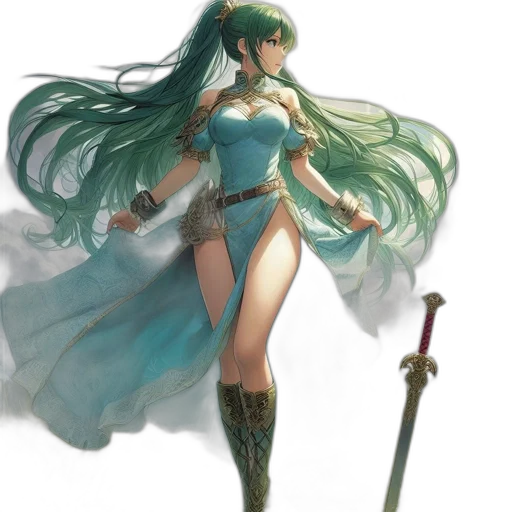sword, dress, weapon, staff transparent PNG cut-out