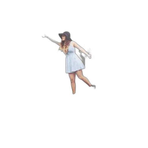 umbrella, dress, staff, hat transparent PNG cut-out