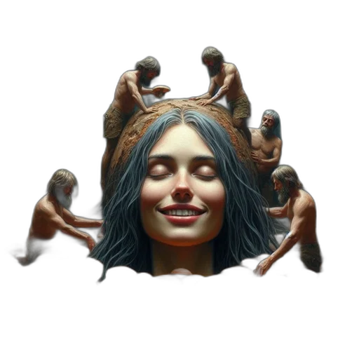 mask, face, crown, creature transparent PNG cut-out