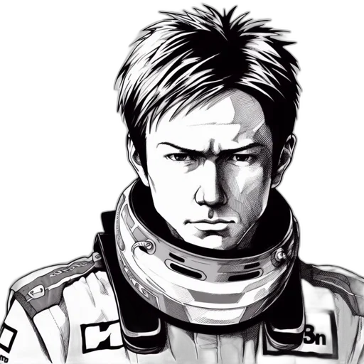 face, jacket, comic book art, concept art transparent PNG cut-out