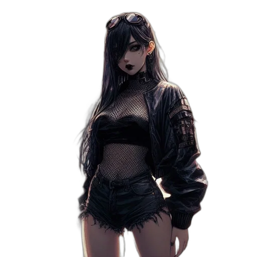 jacket, creature, dress, mask transparent PNG cut-out