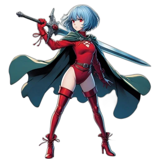 sword, weapon, staff, robot transparent PNG cut-out