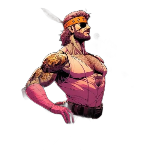 staff, concept art, cyberpunk, pixel art transparent PNG cut-out