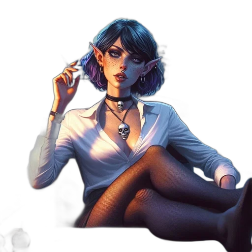 staff, jacket, jewelry, concept art transparent PNG cut-out