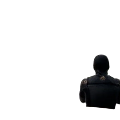 robot, jacket, mask, staff transparent PNG cut-out