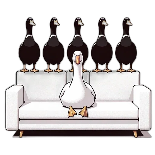 furniture, animal, crown, cartoon transparent PNG cut-out