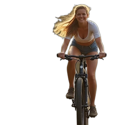 photorealistic, jessica, milg, riding transparent PNG cut-out